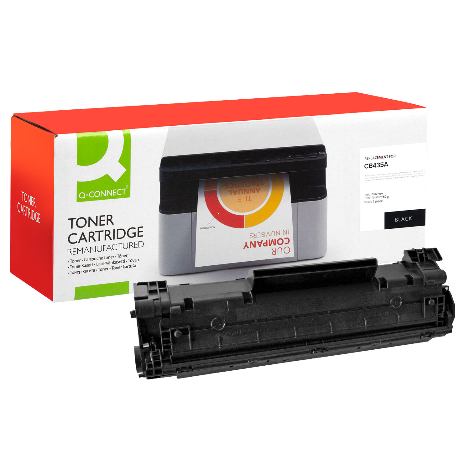 TONER Q-CONNECT CB435A BLACK ΑΝΑΚΑΙΝΙΣΜ