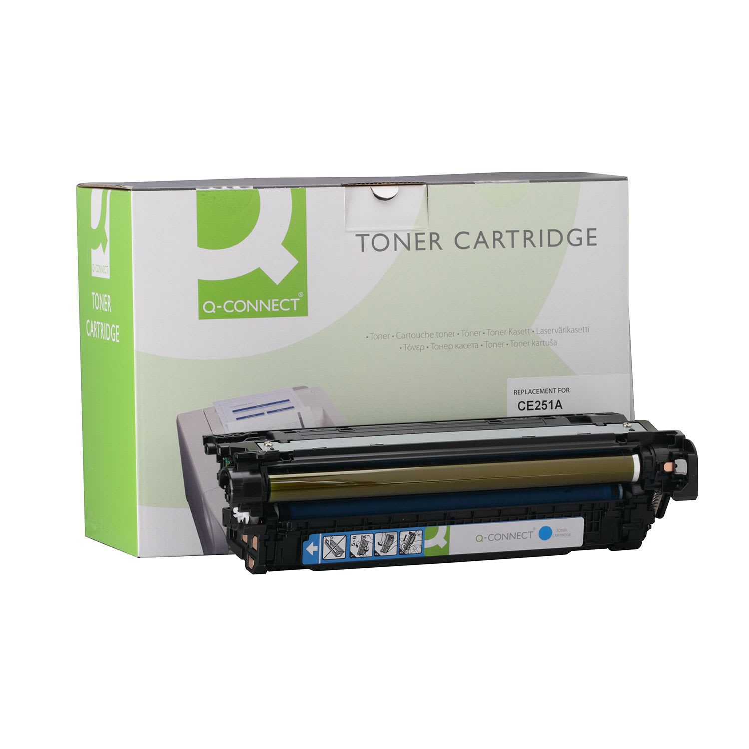 Toner Q-Connect Ανακατασκευασμένο CE251A Cyan
