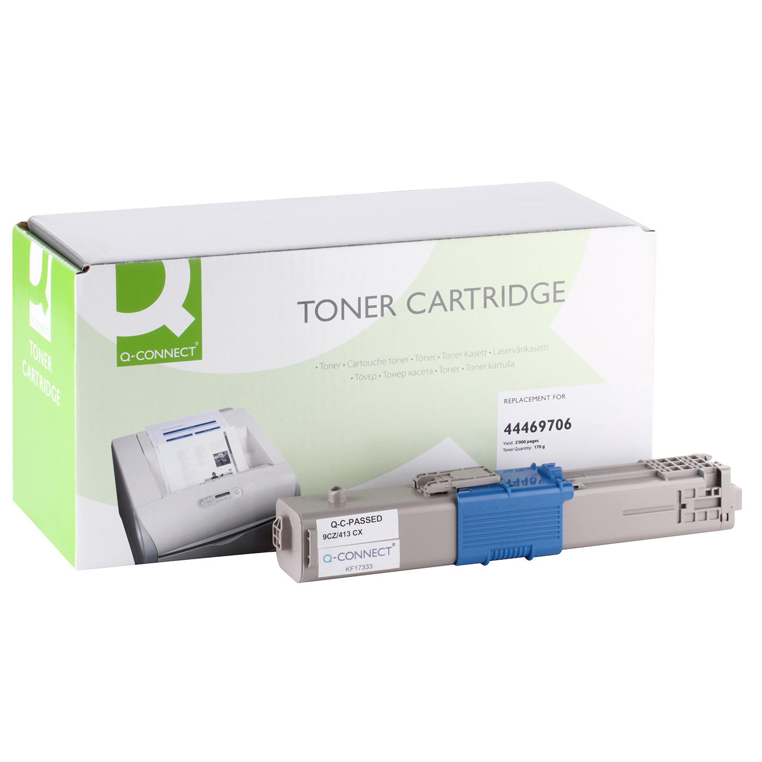Toner Q-Connect Ανακατασκευασμένο 44469706 Cyan