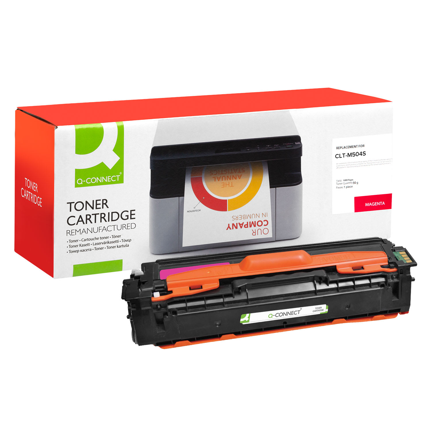 Toner Q-Connect Ανακατασκευασμένο CLT-M504S Magenta