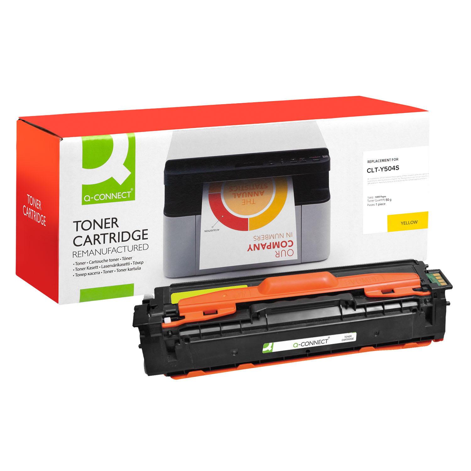 Toner Q-Connect Ανακατασκευασμένο CLT-Y504S Yellow