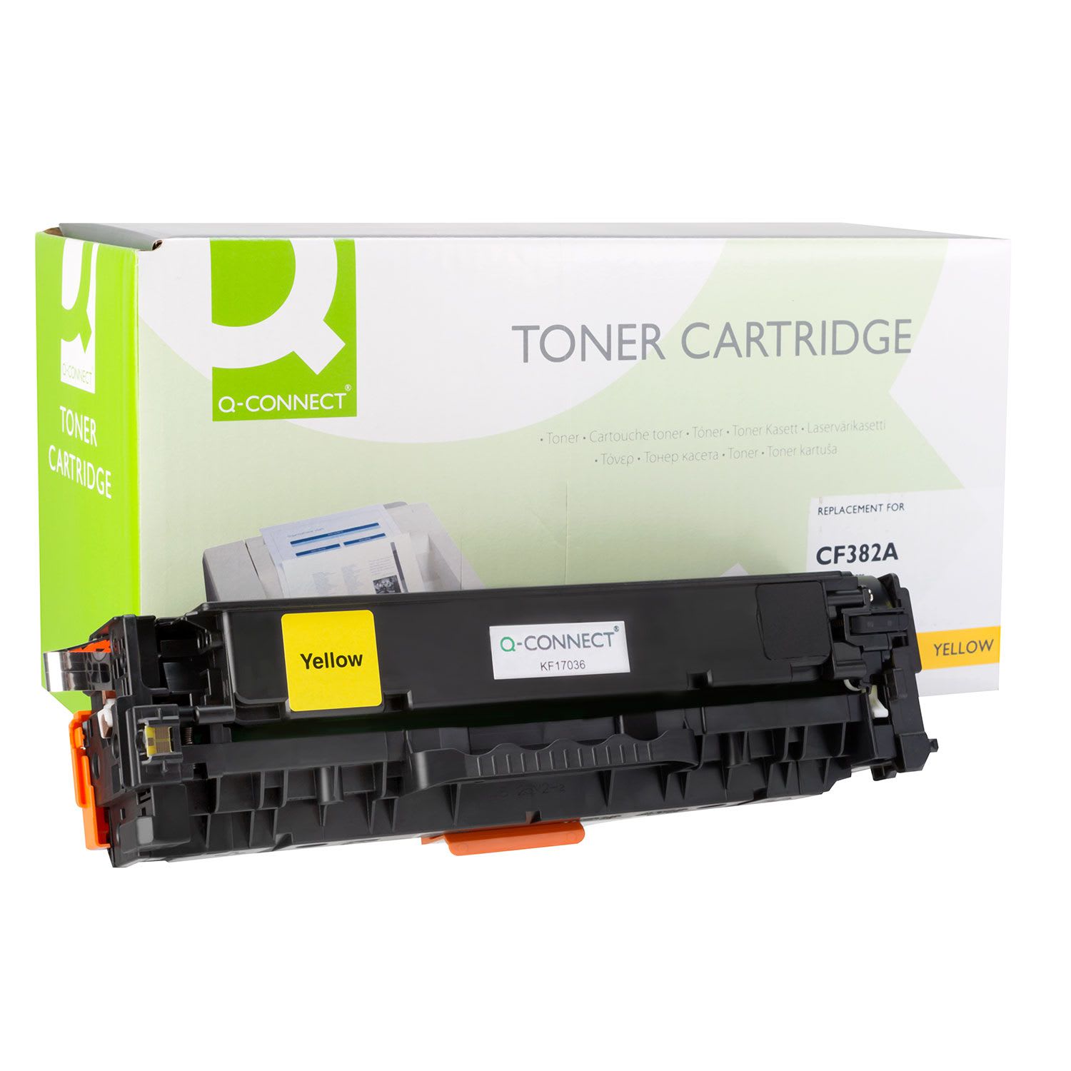 Toner Q-Connect Ανακατασκευασμένο CF382A Yellow
