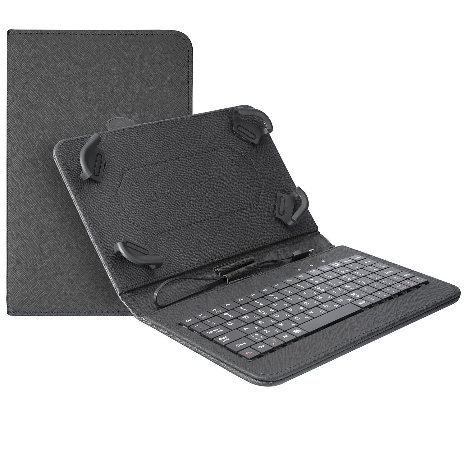 Turbo-X Θήκη Universal Keyboard Case για tablet 7-8″ Μαύρη