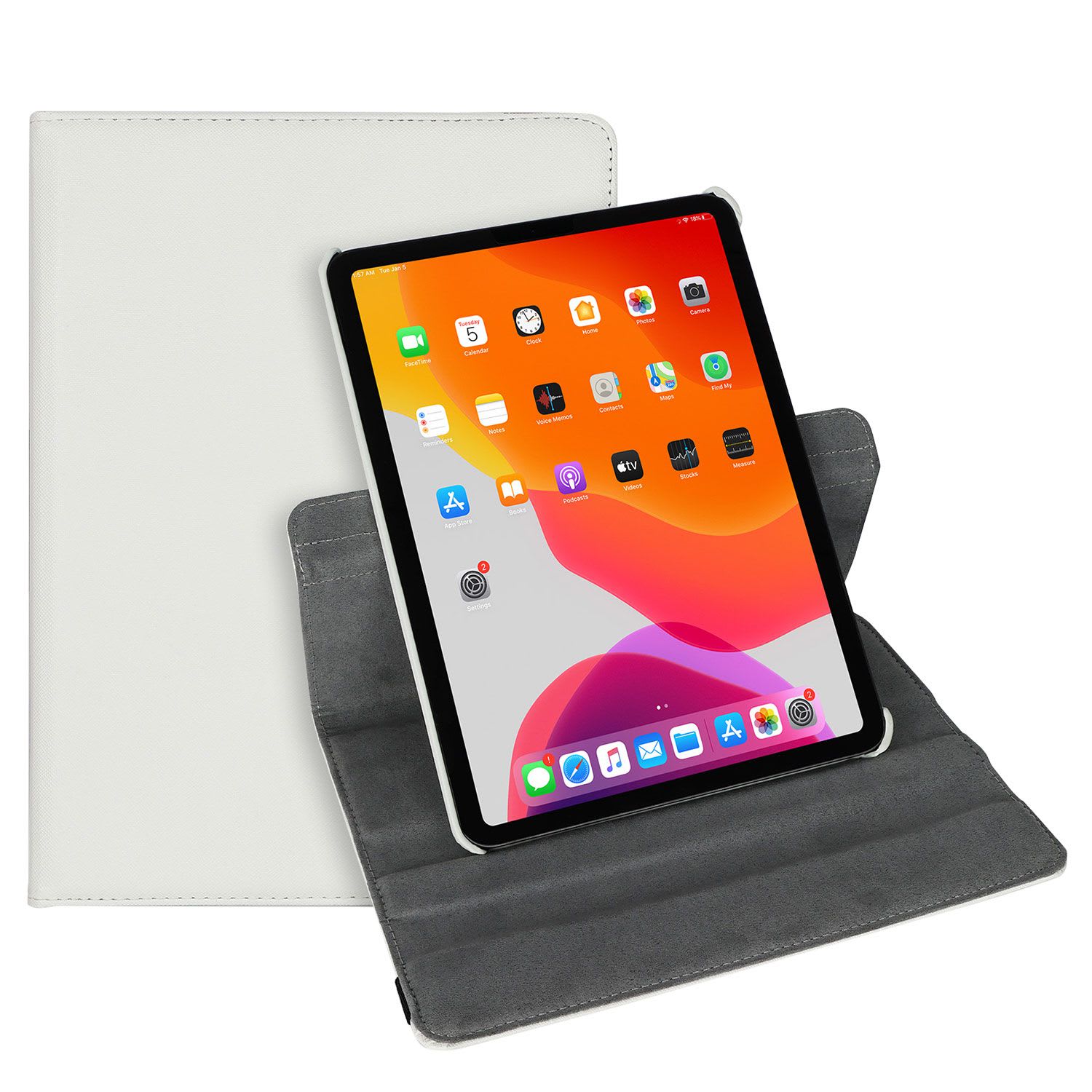 Sentio Θήκη Rotating για tablet iPad 7th/8th/9th Gen Λευκή