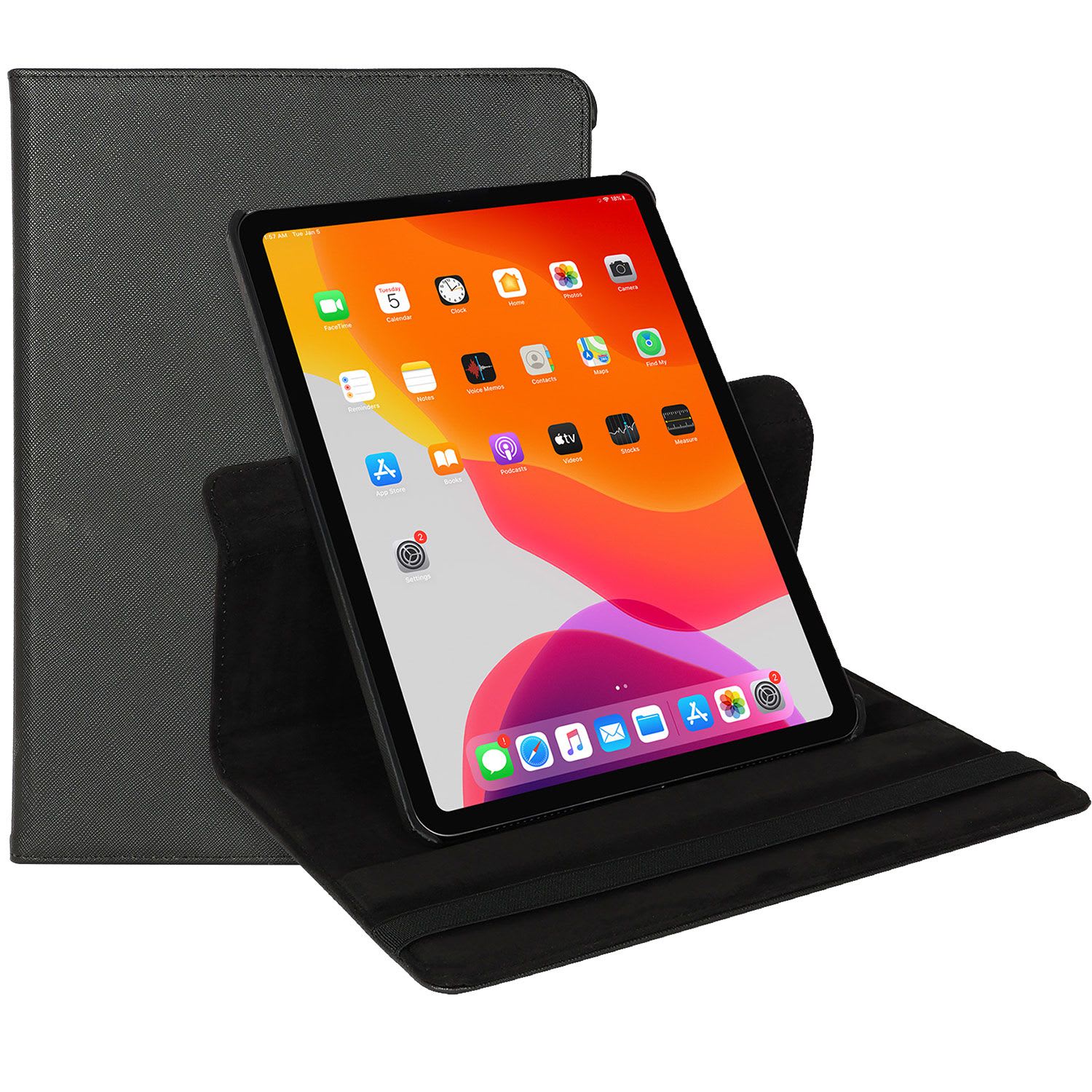 Sentio Θήκη Rotating για tablet iPad Air 4th/5th Gen 10.9″ Μαύρη