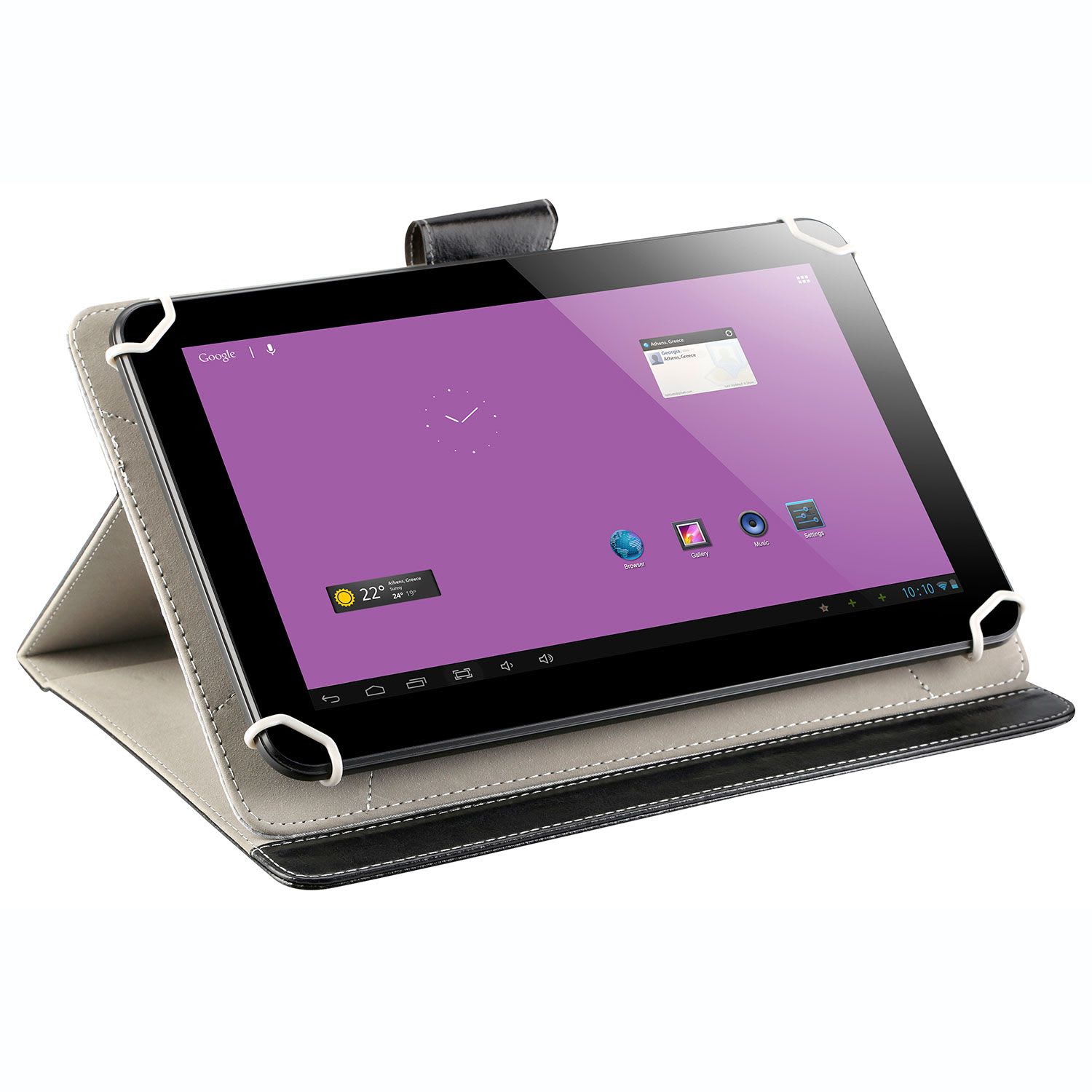 pokeit Θήκη Universal Book Cover για tablet 10.1″ Μαύρη