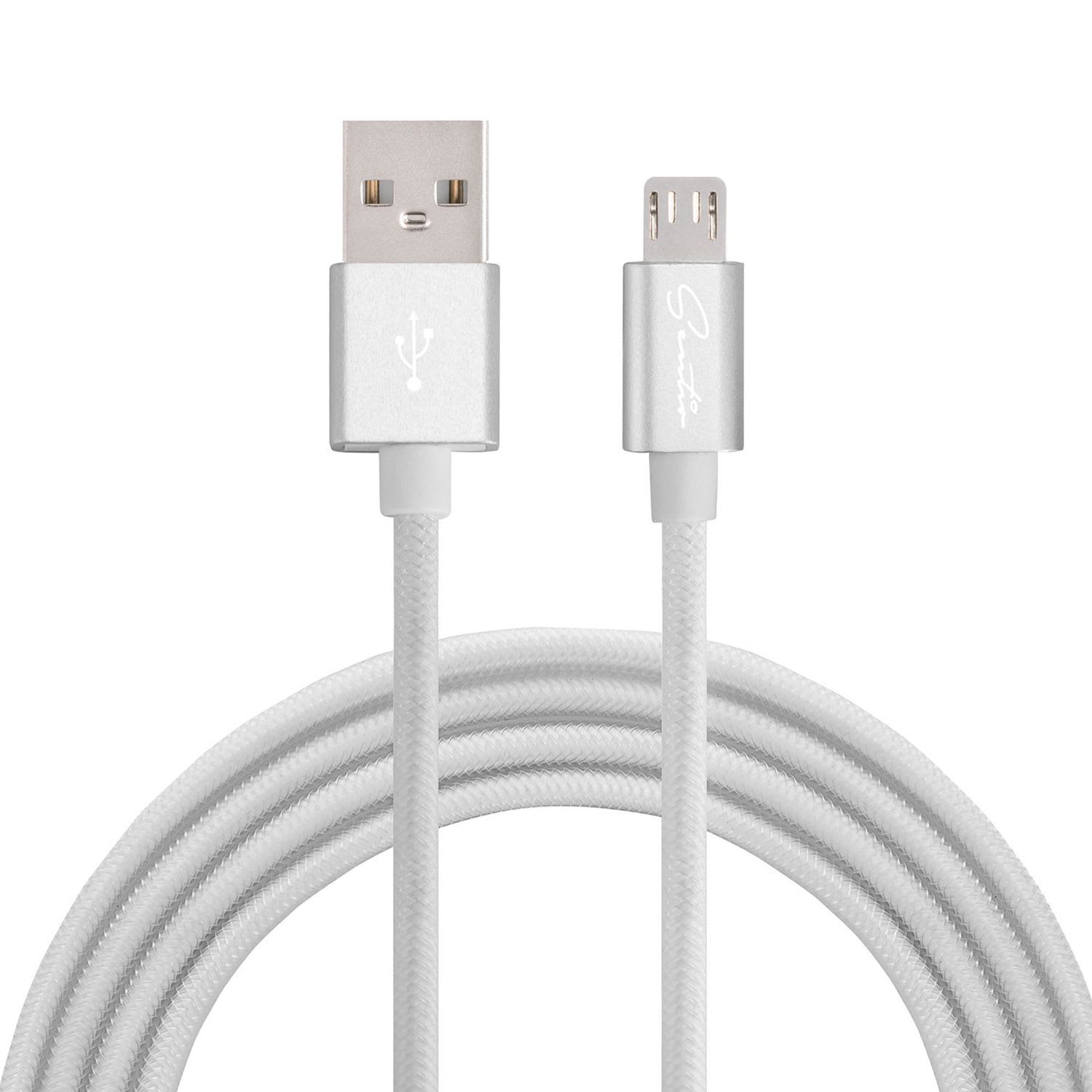 Sentio Καλώδιο USB to Micro USB 10W 1.2 m Λευκό