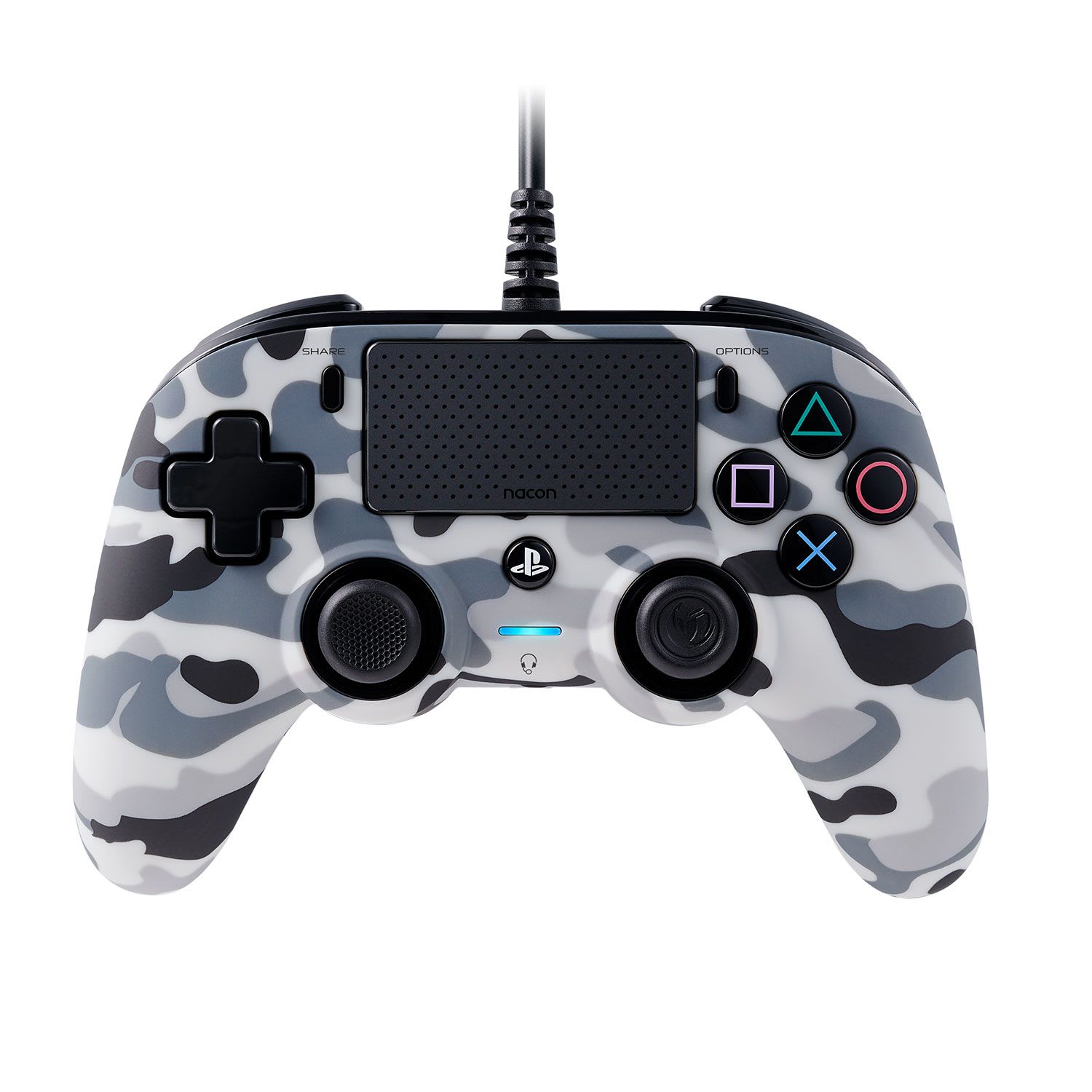 Nacon PS4 Wired Compact Controller Camo Grey