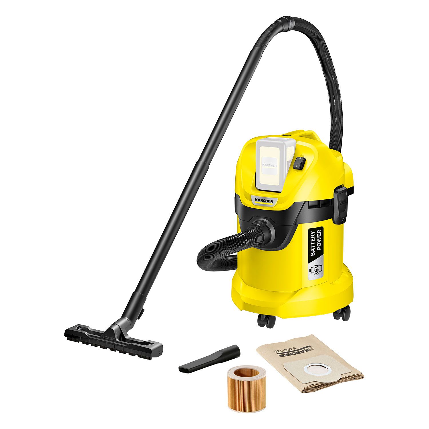 Karcher Σκούπα Με Κάδο WD 3 Battery