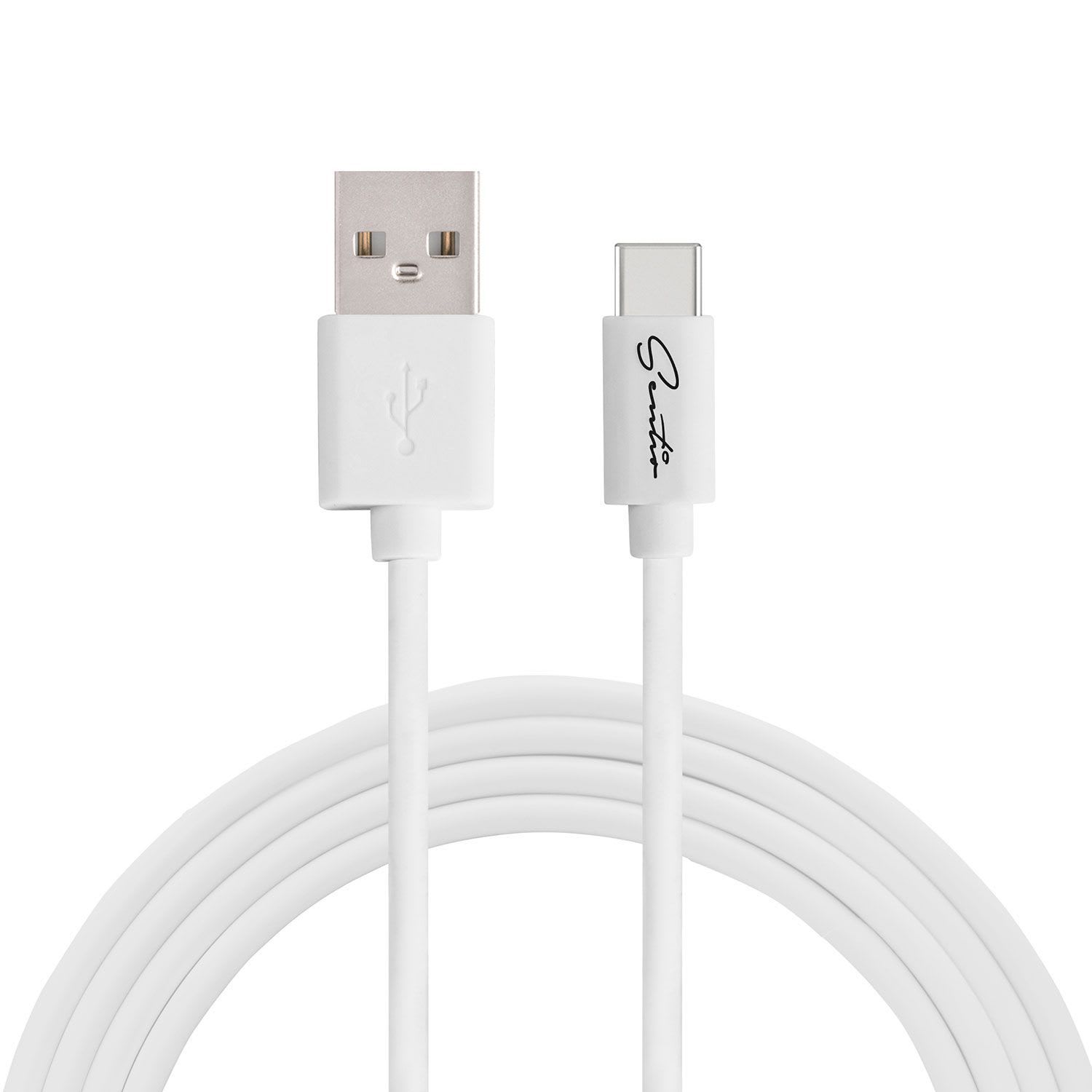 Sentio Καλώδιο USB to USB-C 60W 2 m Λευκό