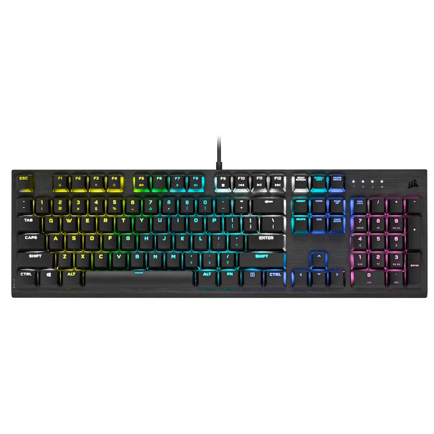 Corsair Πληκτρολόγιο K60 PRO RGB Mech CherryMX Spee Ενσύρματο