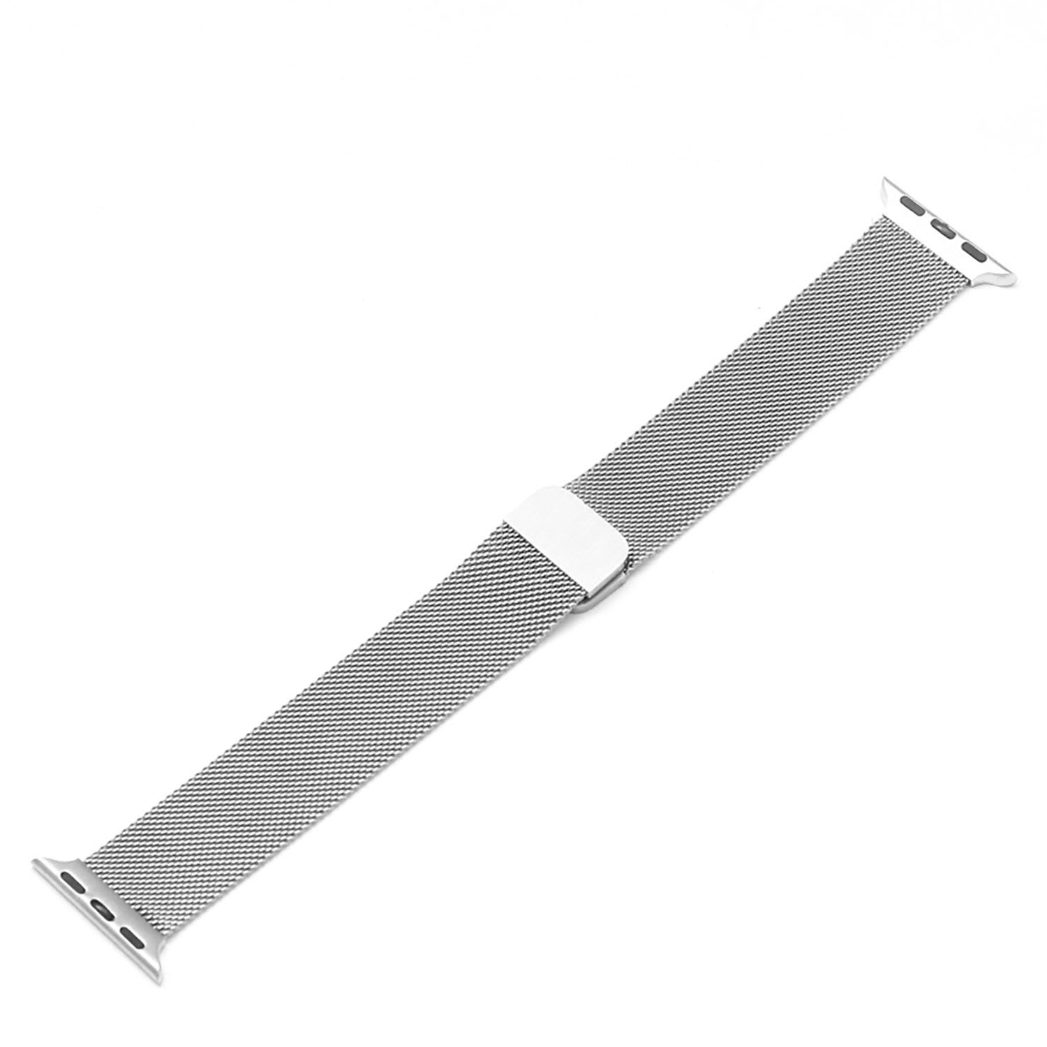 Sentio Λουράκι Μεταλλικό για Apple Watch 38/40/41/42mm Ασημένιο
