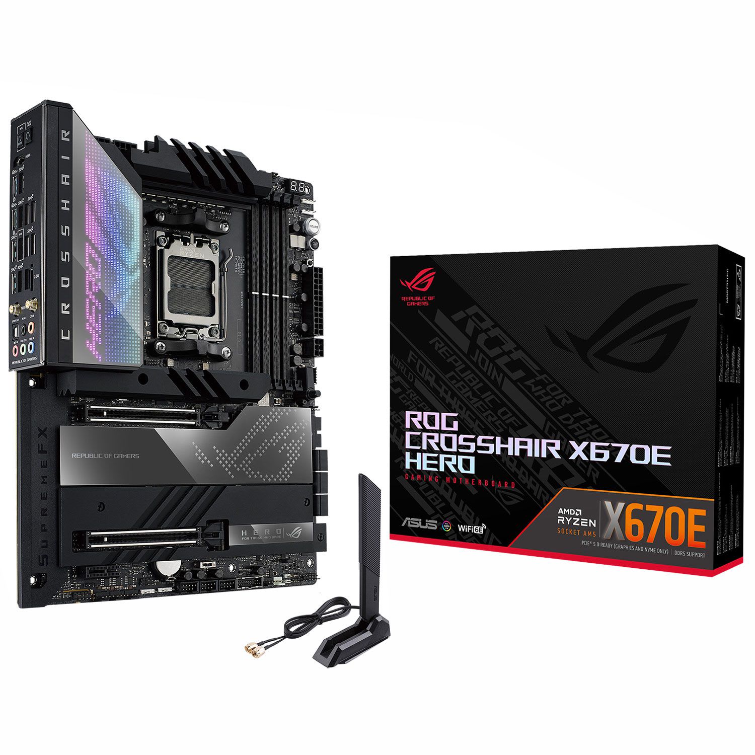 Asus Motherboard X670E ROG CROSSHAIR HERO (X670E/AM5/DDR5)