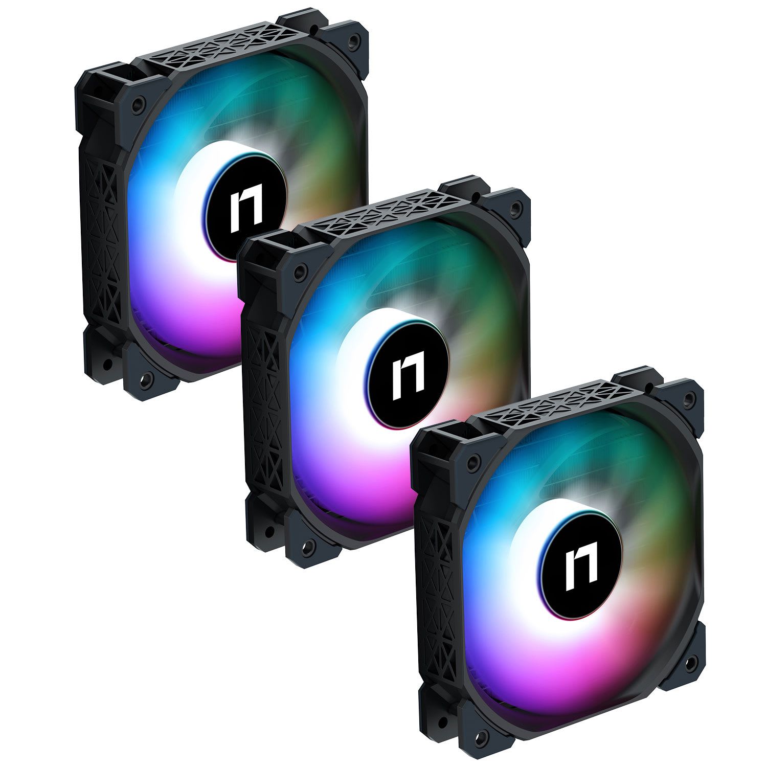Turbo-X Nemesis Fan NF120 ARGB Triple Pack Black με Controller και Remote