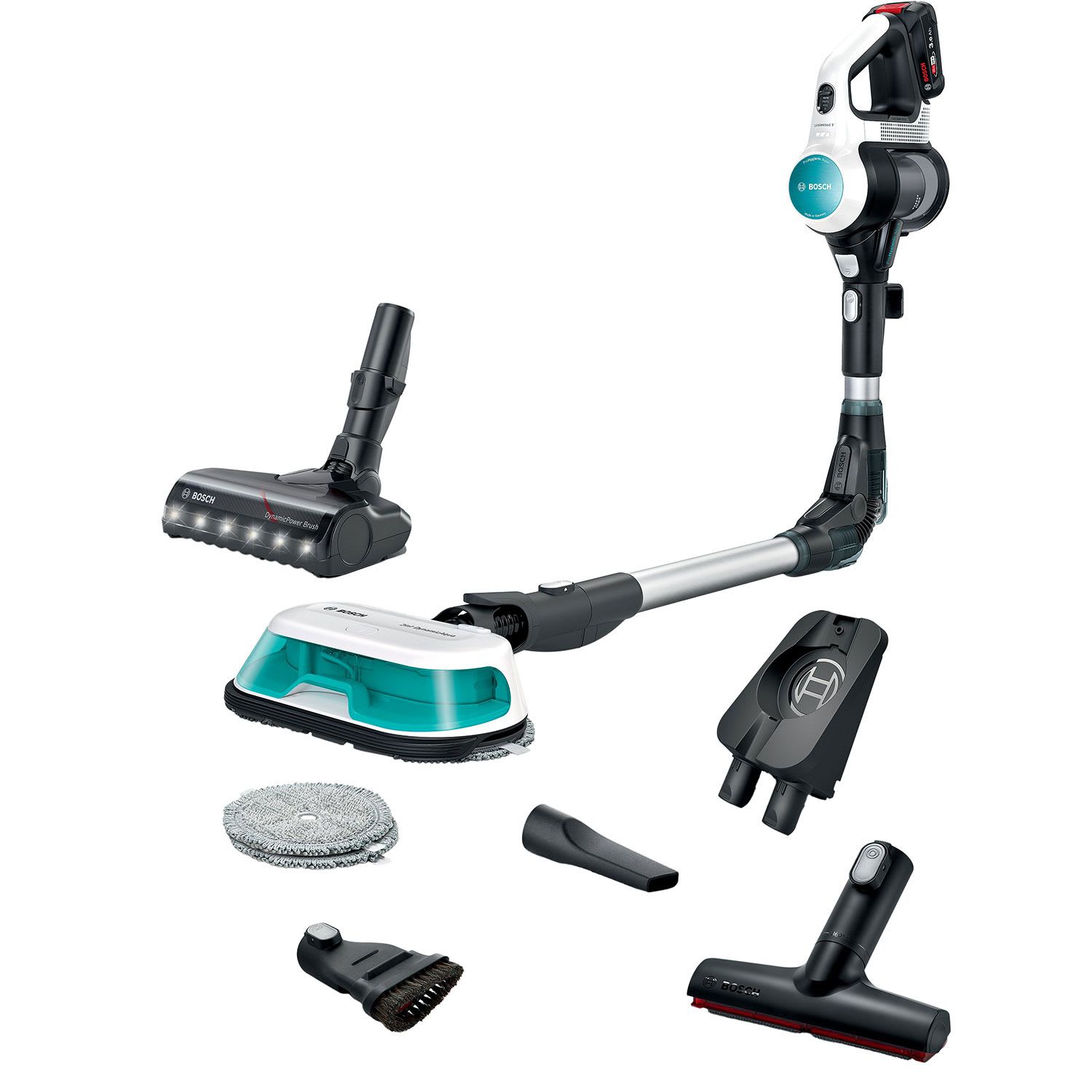 Bosch Σκούπα Stick Επαναφ/μενη BCS71HYG1 Unlimited 7 ProHygienic Aqua