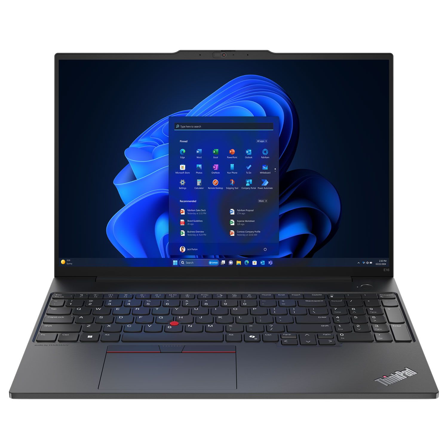 Lenovo ThinkPad E16 G2 Laptop 16″ WUXGA IPS (Core Ultra 7 155H/32 GB/1 TB/Intel Arc Graphics/Windows 11 Pro)