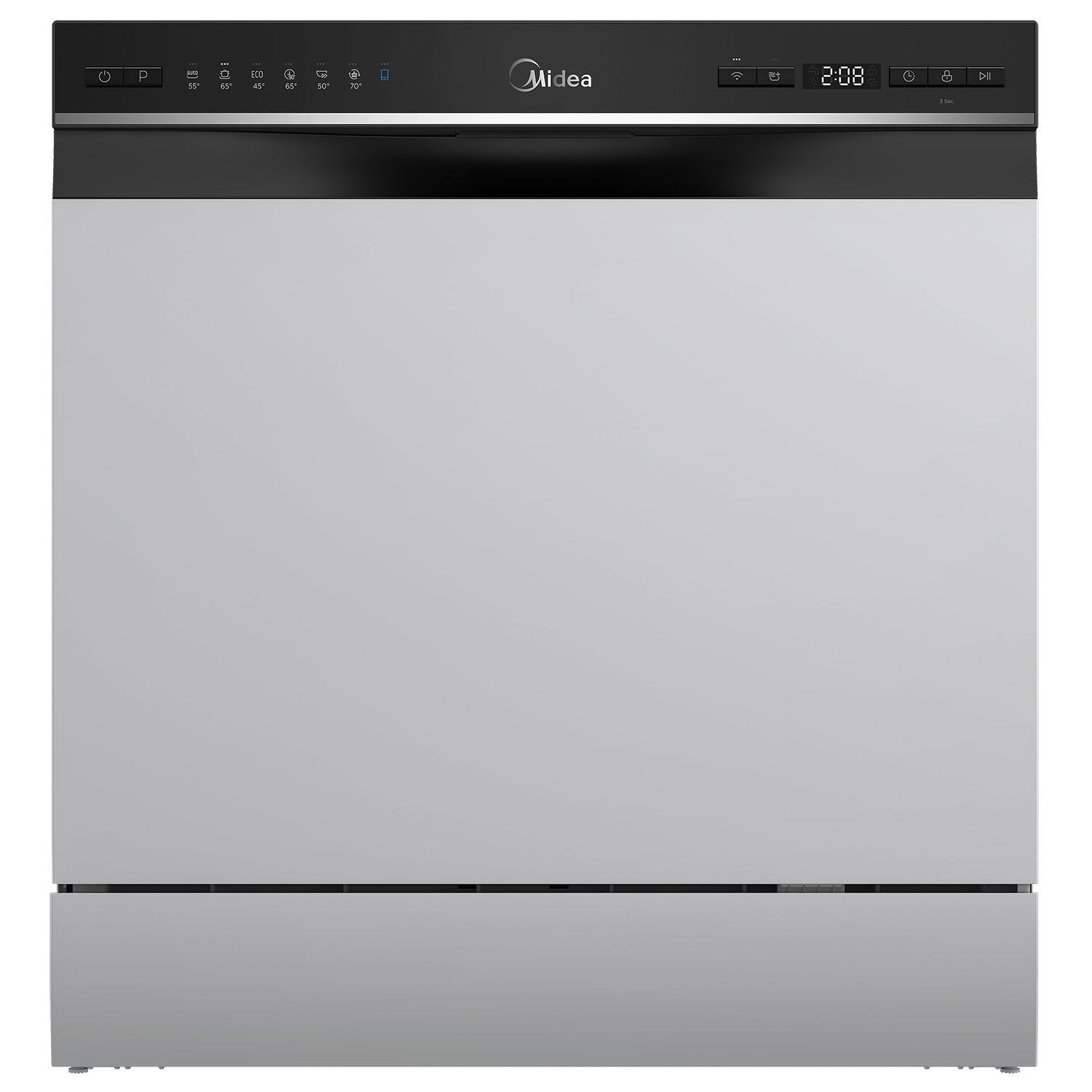 Midea MDWTT0802MS-WF Πλυντήριο Πιάτων Άνω πάγκου 55 cm