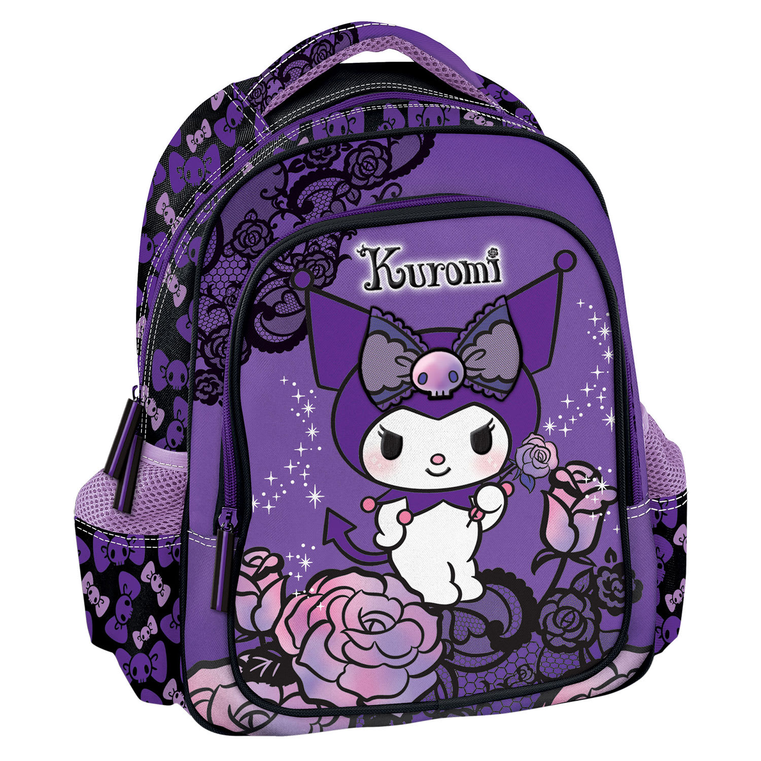 Graffiti Τσάντα Πλάτης Νηπιαγωγείου Kuromi Purple Laces