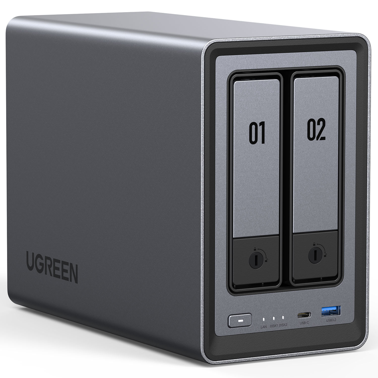 Ugreen DXP2800 NAS & 2x 8TB WD Red Plus | Plaisio.gr