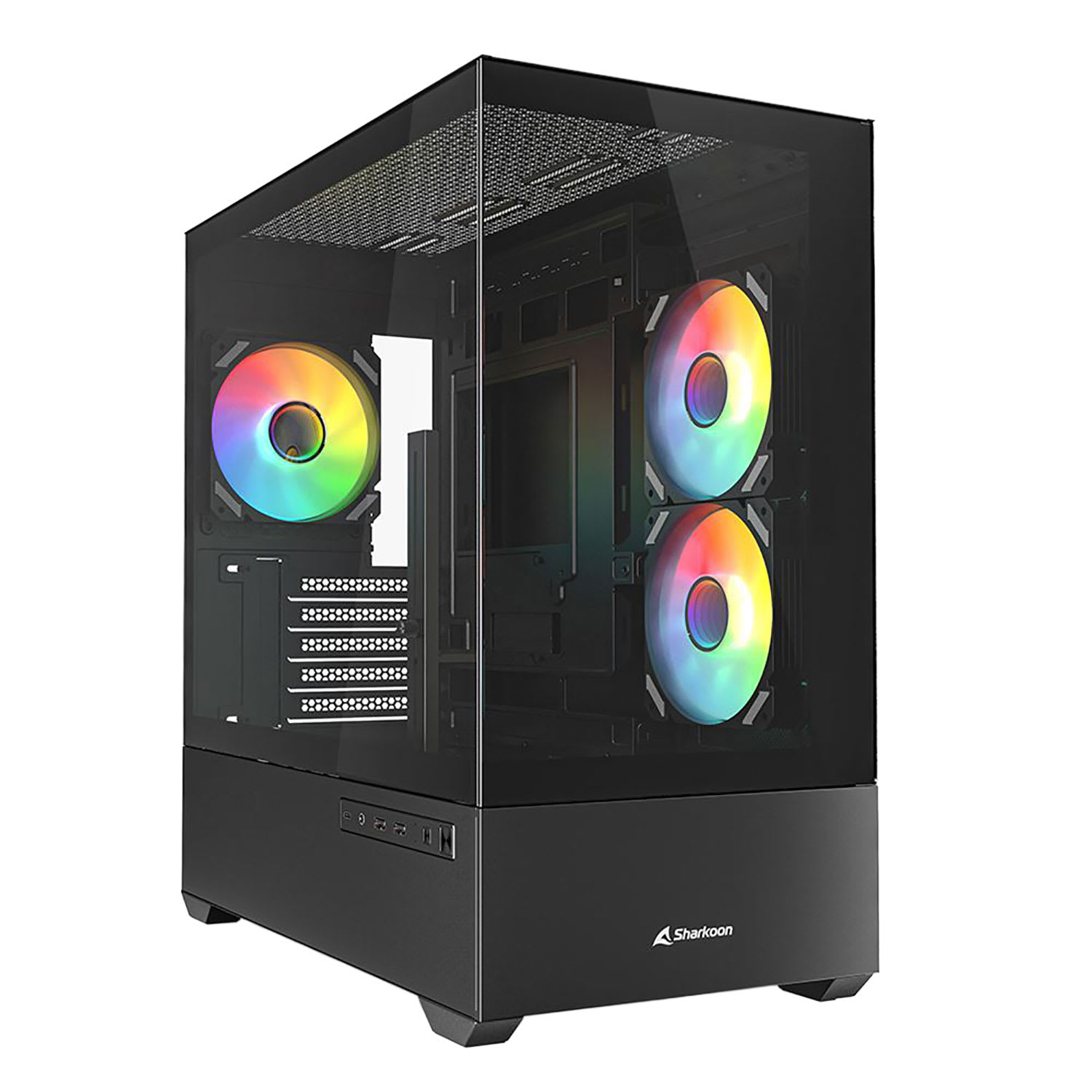 Case Sharkoon Micro MK6 RGB Black