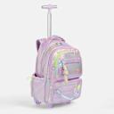 Μικρή εικόνα του Goomby Τσάντα Trolley Δημοτικού Metallic Purple με Charms