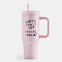 Μικρή εικόνα του Sentio Παγουρι Με Καλαμακι Fipster Pink 1200ml