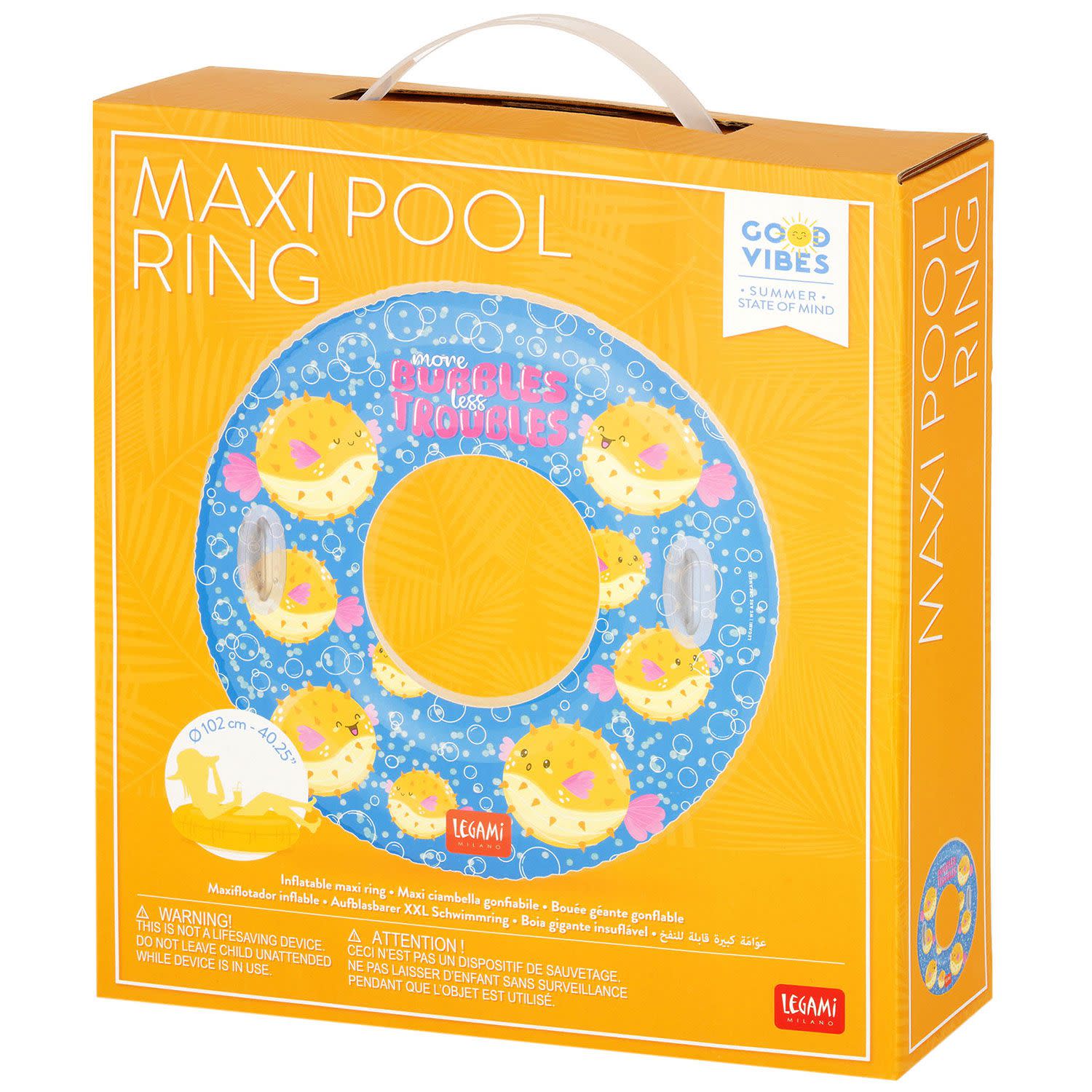 Εικόνα 5 του Legami Φουσκωτό Δαχτυλίδι Πισίνας Pufferfish