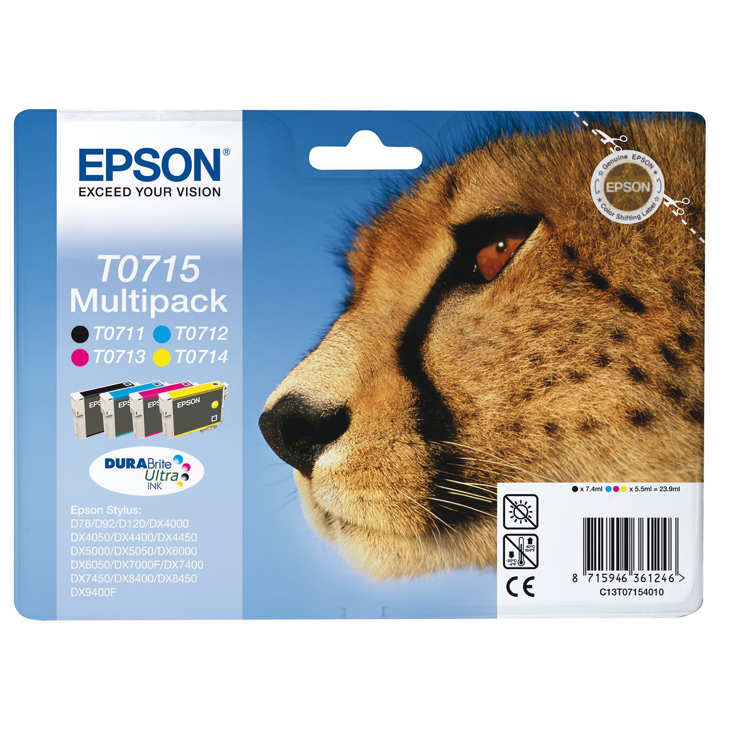 Εικόνα 1 του Μελάνι Epson T0715 (BK-C-M-Y) Multipack