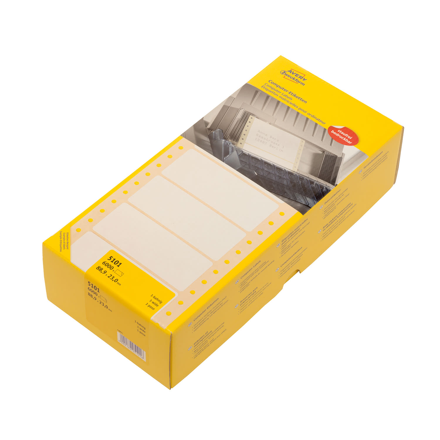 Εικόνα 1 του Avery Zweckform Ετικέτες Dot Matrix 88,9x23,3mm 6.000 τεμ.