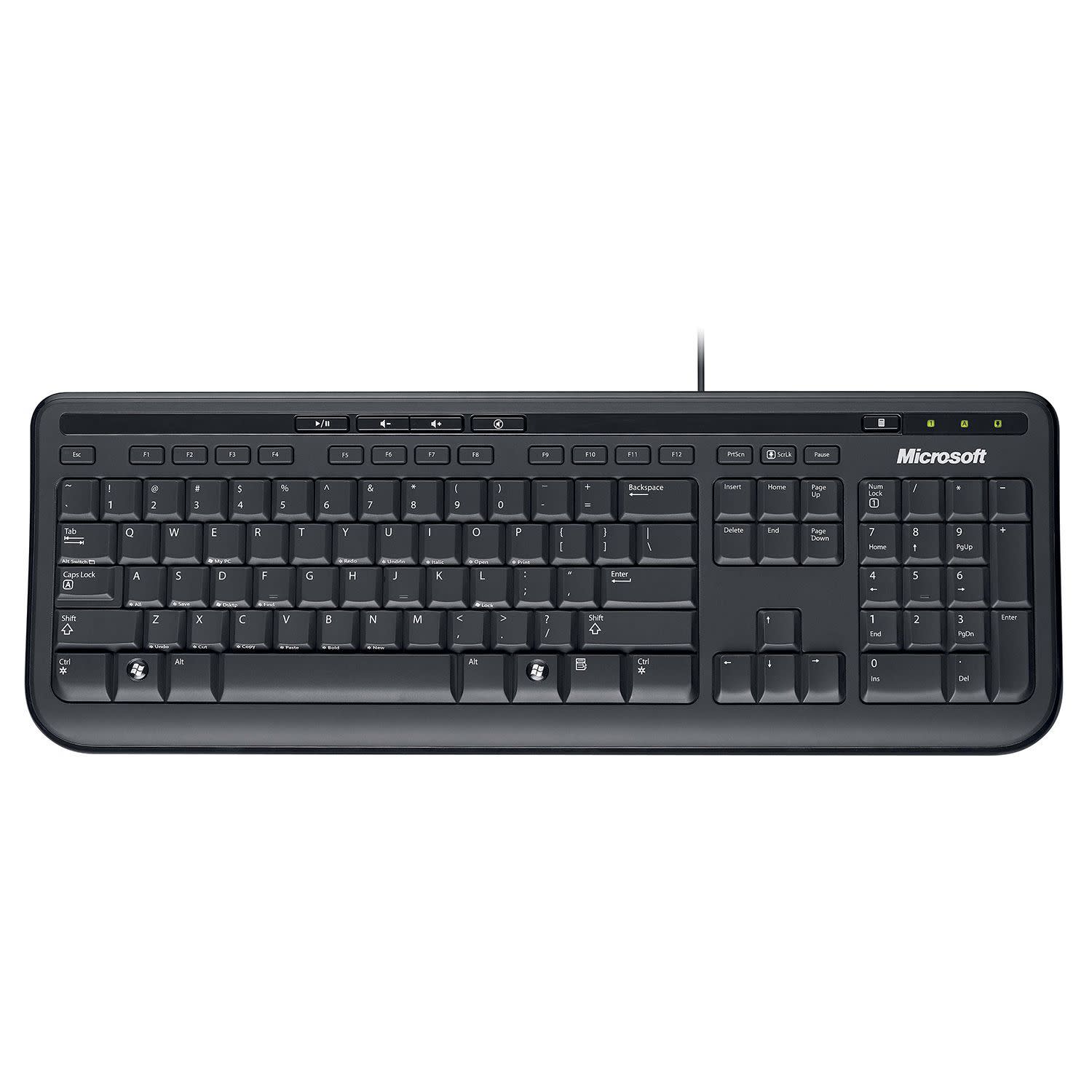 Εικόνα 1 του Microsoft Πληκτρολόγιο 600 Black Ενσύρματο