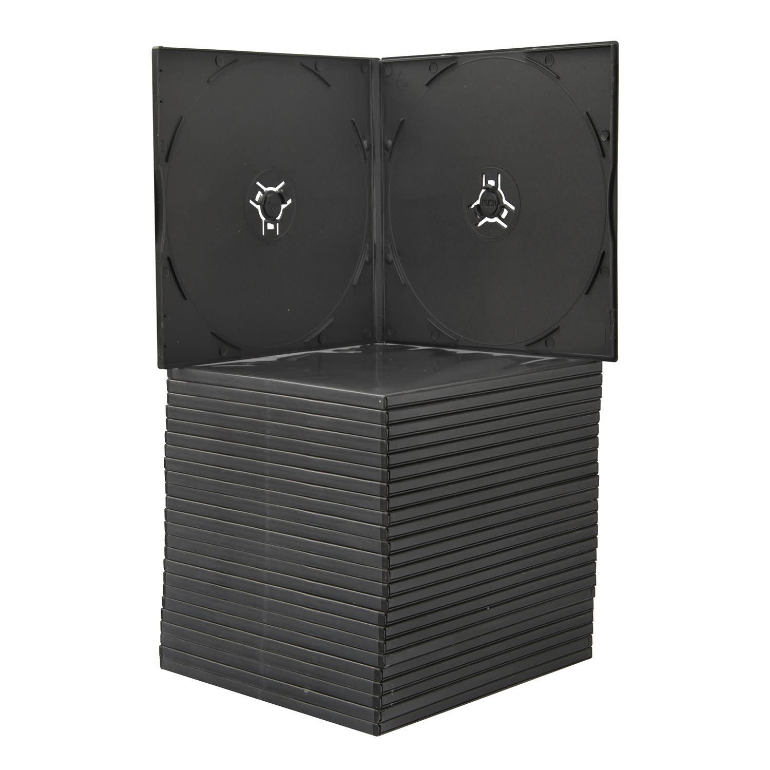 Q-Connect Θήκη CD/DVD Ανταλλακτική 25 τεμ. Μαύρη