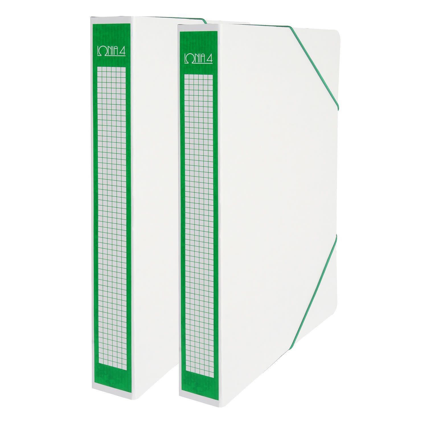 Ιωνία Κουτί Αρχείου με Λάστιχο 27X35X4cm 2τεμ.