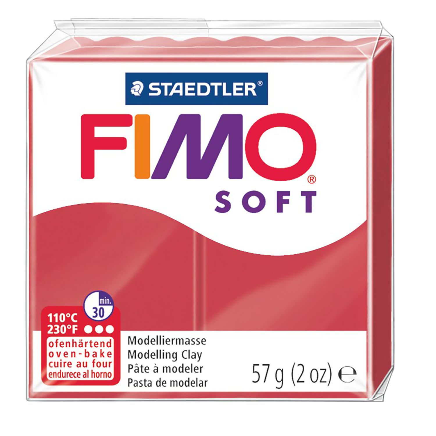 Εικόνα 1 του Πηλός Fimo 56gr, Cherry Red