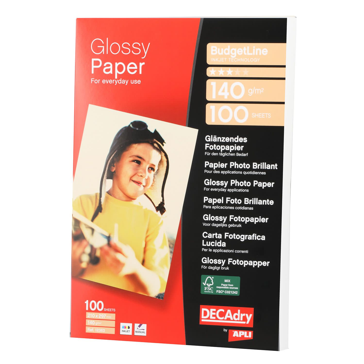 Εικόνα 2 του Decadry Χαρτί Φωτογρ. A4/100 φύλλα 140 gr