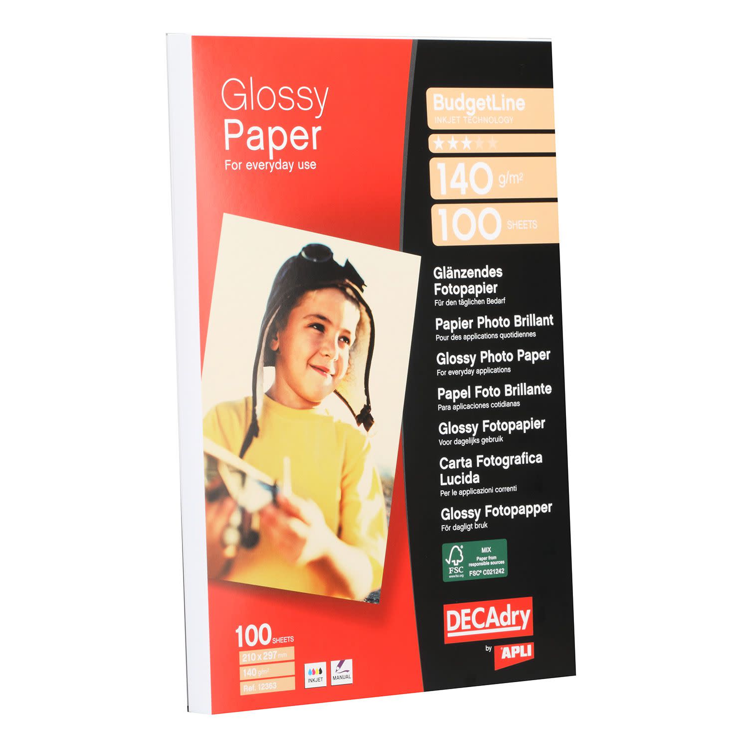Εικόνα 3 του Decadry Χαρτί Φωτογρ. A4/100 φύλλα 140 gr