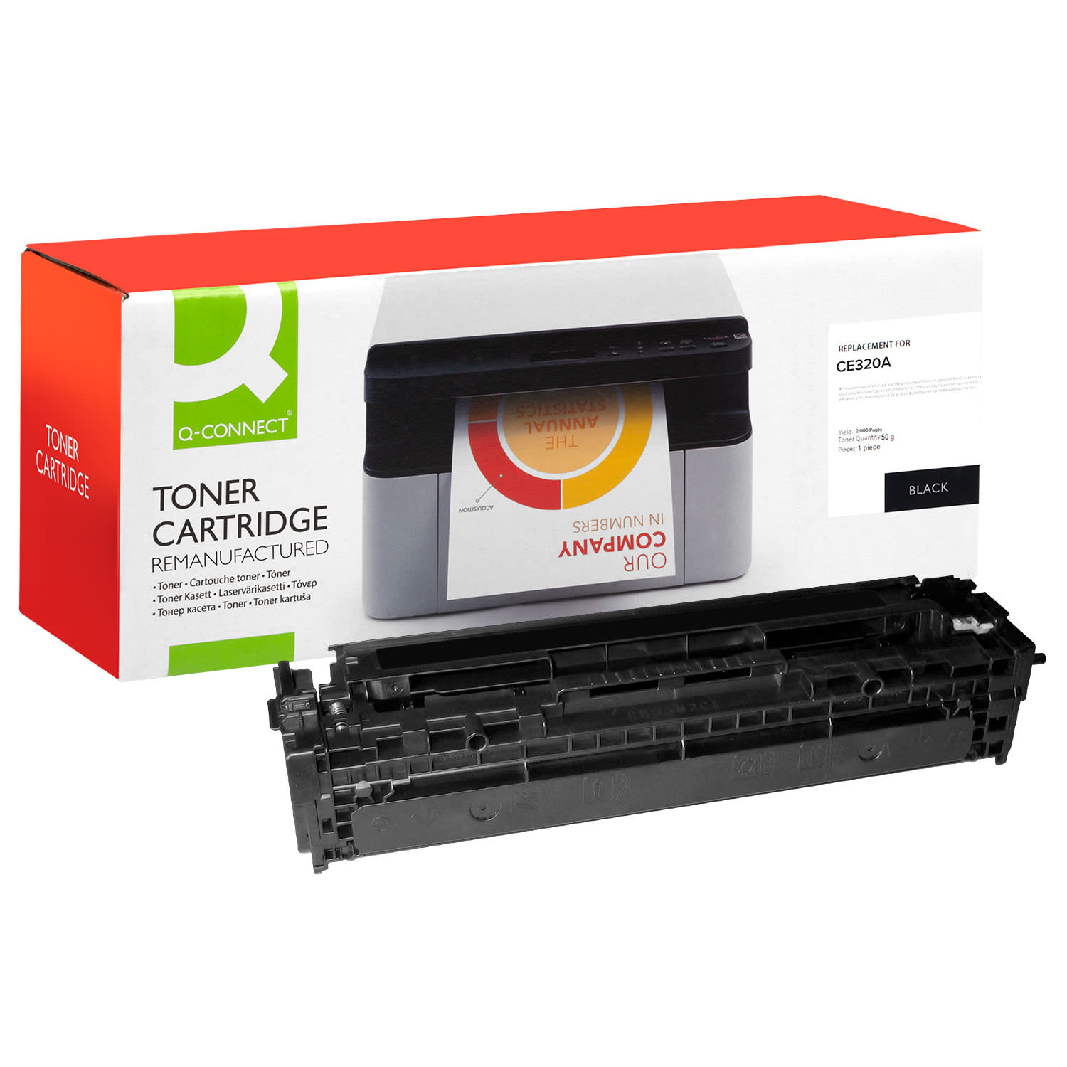 Εικόνα 1 του Toner Q-Connect 128A / CE320A Black Ανακαινισμέ