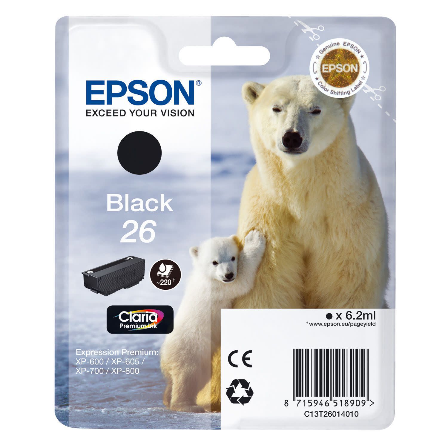 Εικόνα 1 του Μελάνι Epson 26 Black
