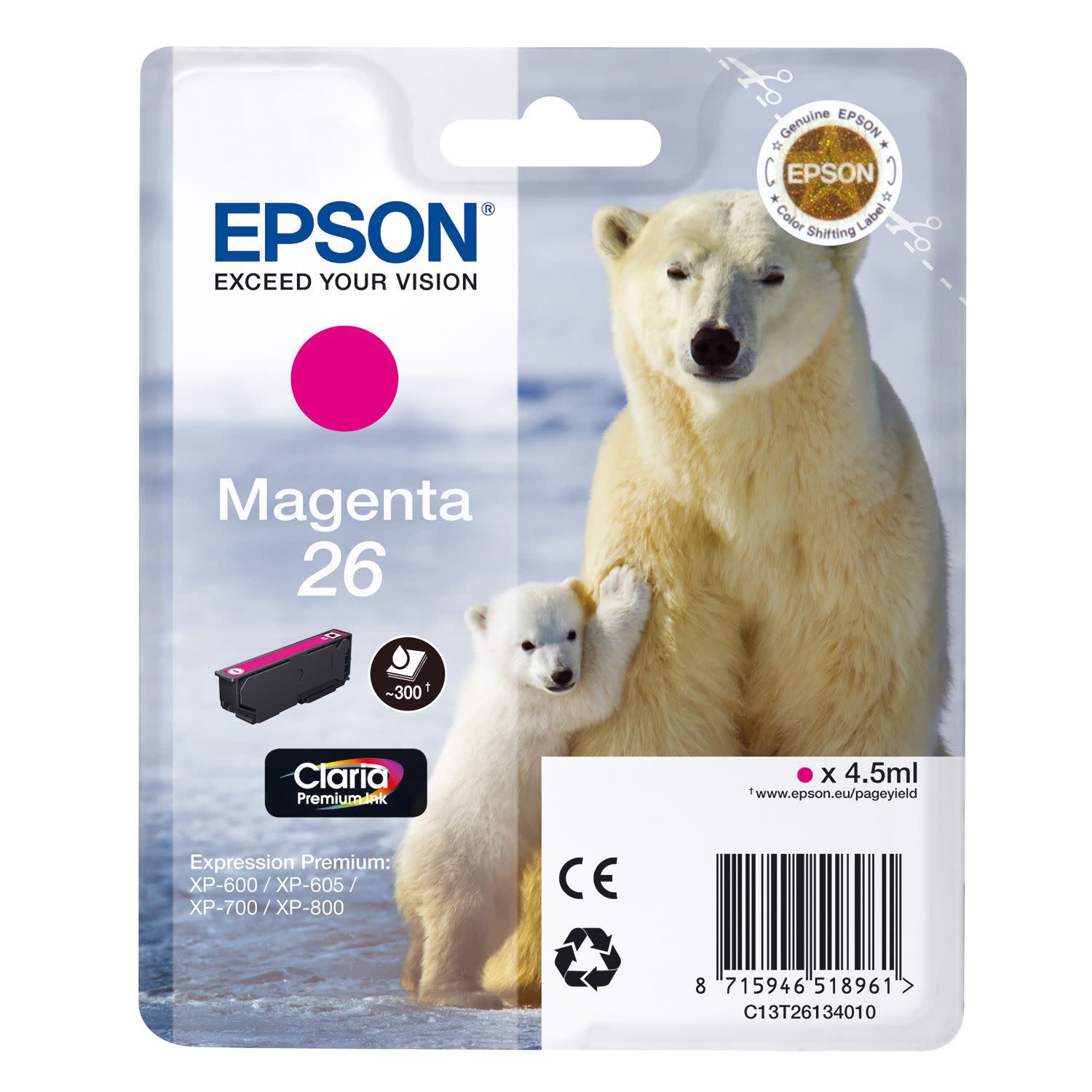 Εικόνα 1 του Μελάνι Epson 26 Magenta