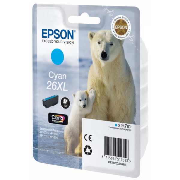 Εικόνα 2 του Μελάνι Epson 26XL Cyan