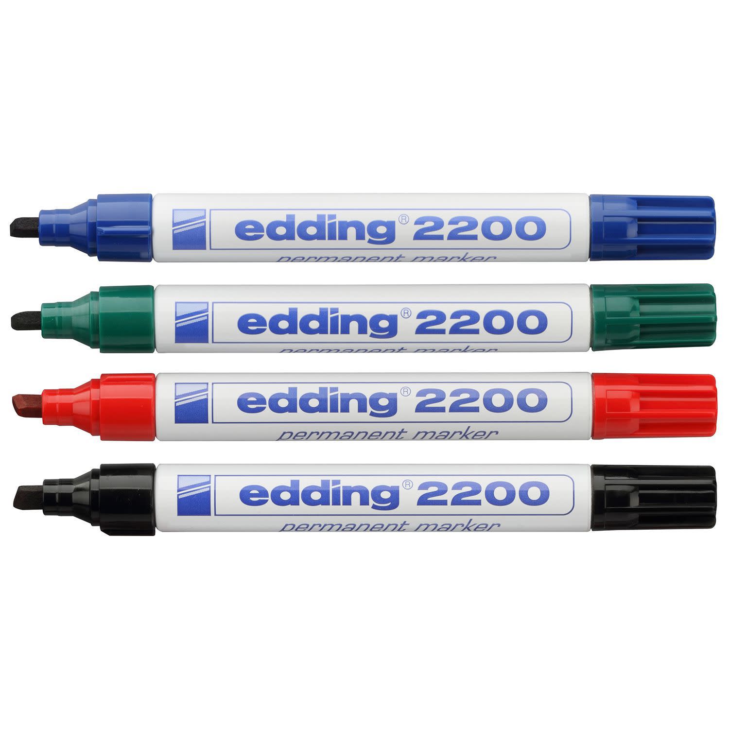 Edding Μαρκαδόρος Ανεξίτηλος με πλακέ μύτη 2200