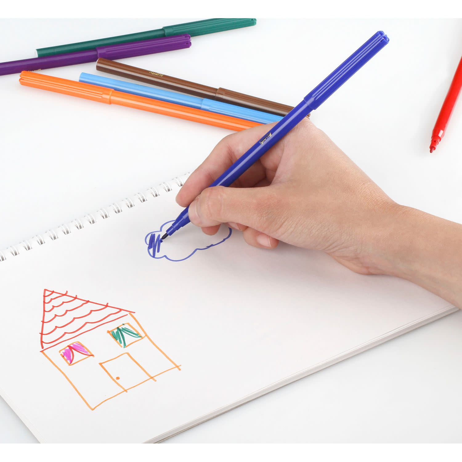 Εικόνα 3 του Goomby Μαρκαδόροι Ζωγραφικής Λεπτοί PP Box 100τεμ.