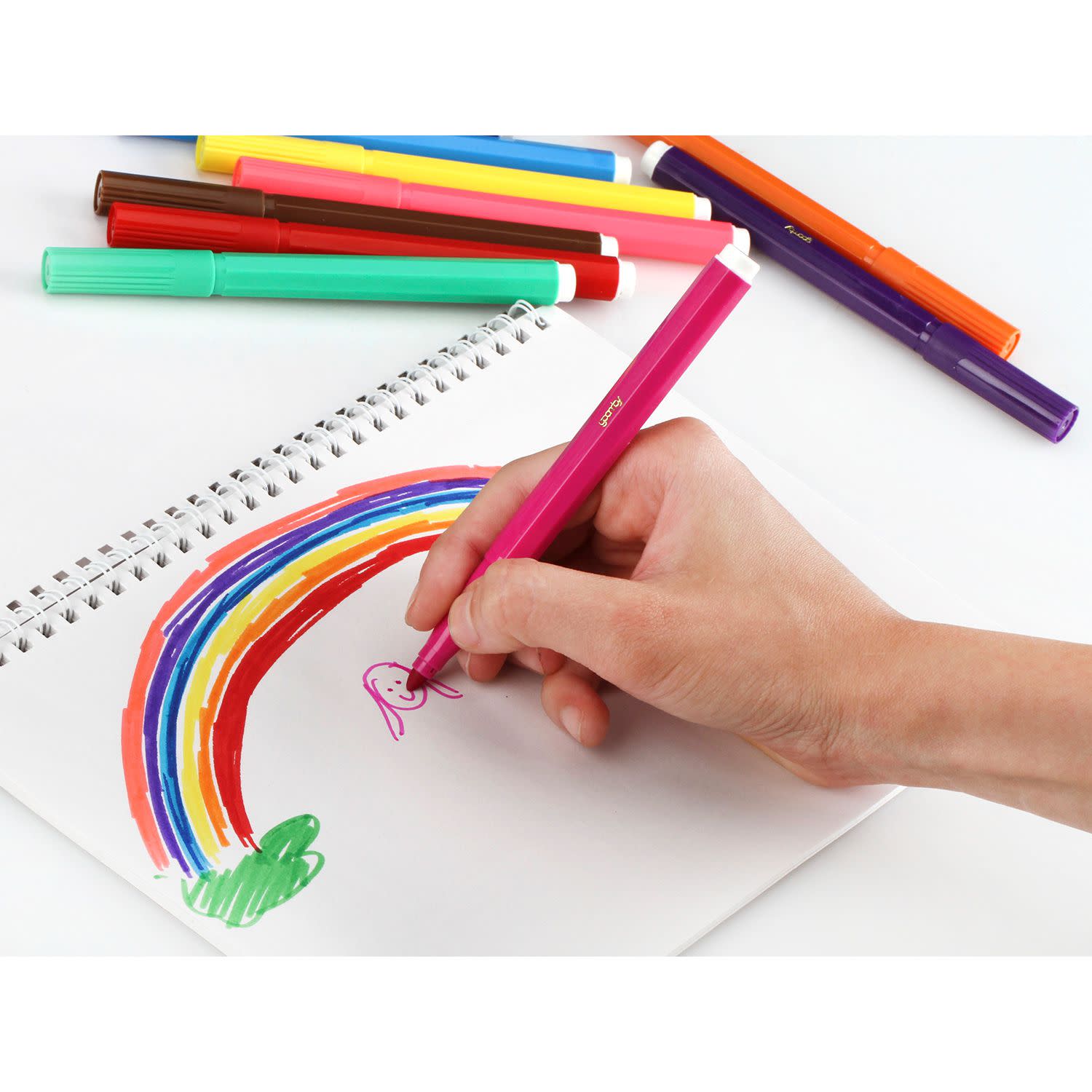 Εικόνα 6 του Goomby Μαρκαδόροι Ζωγραφικής Jumbo PP Drum 36τεμ.