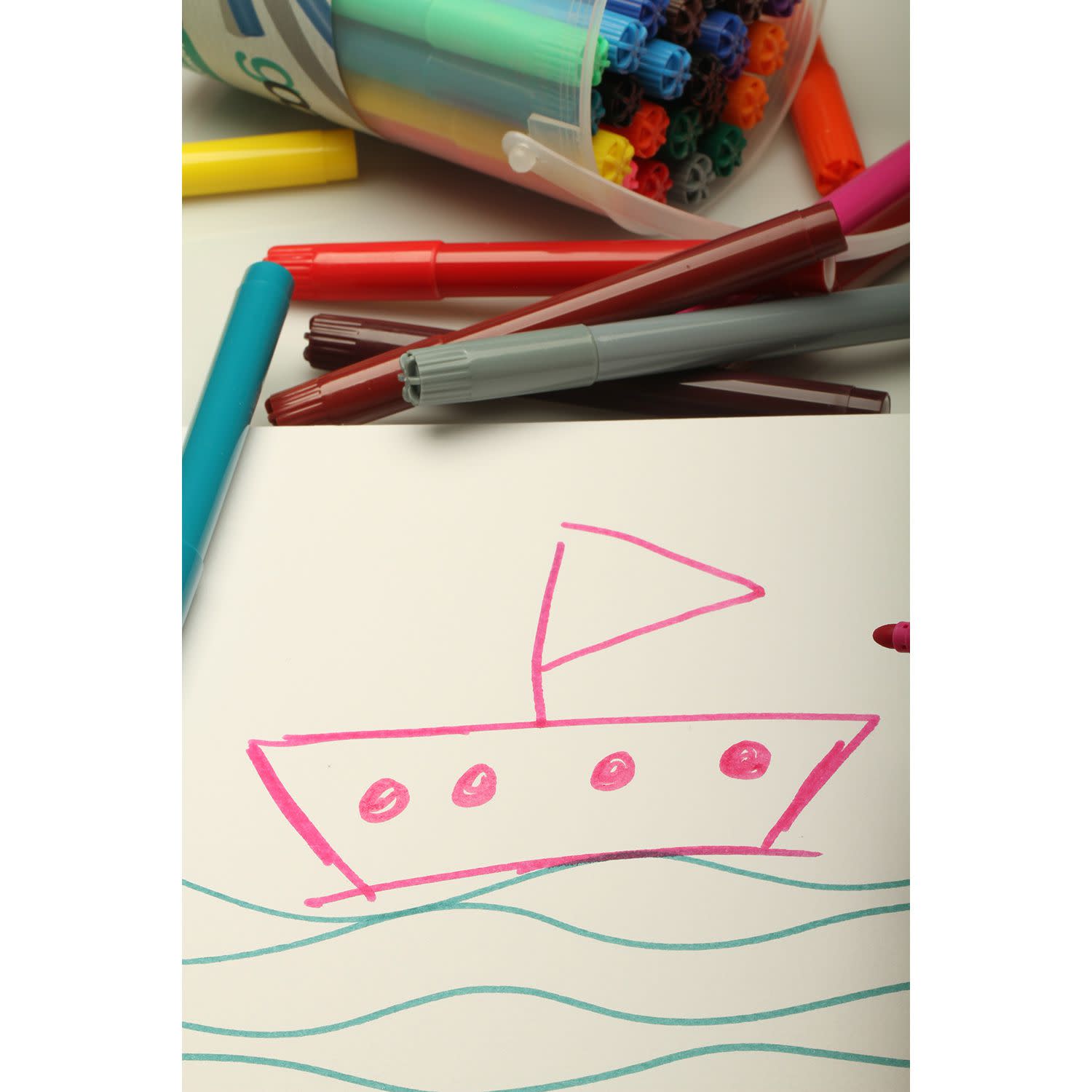 Εικόνα 8 του Goomby Μαρκαδόροι Ζωγραφικής Jumbo PP Drum 36τεμ.