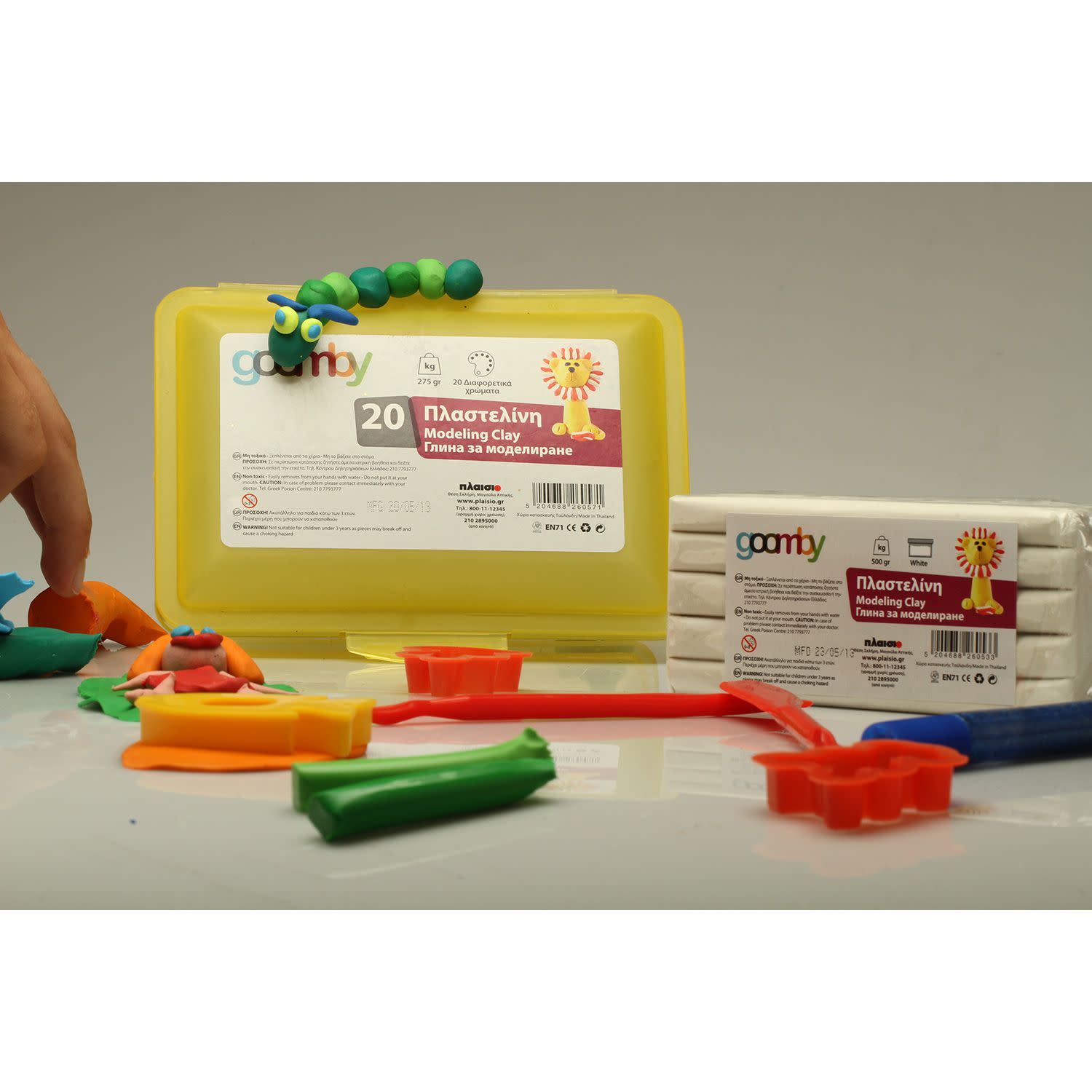 Εικόνα 8 του Πλαστελίνη & Καλούπια 12+4τεμ.