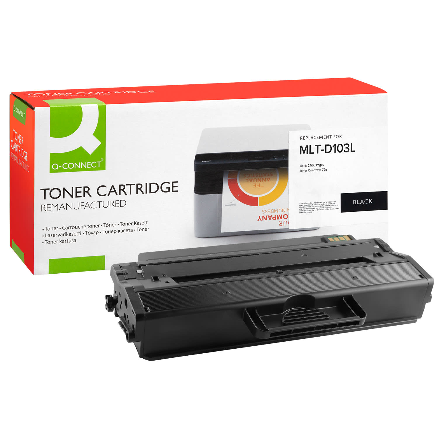Εικόνα 1 του Toner Q-Connect Ανακατασκευασμένο MLT-D103L Black