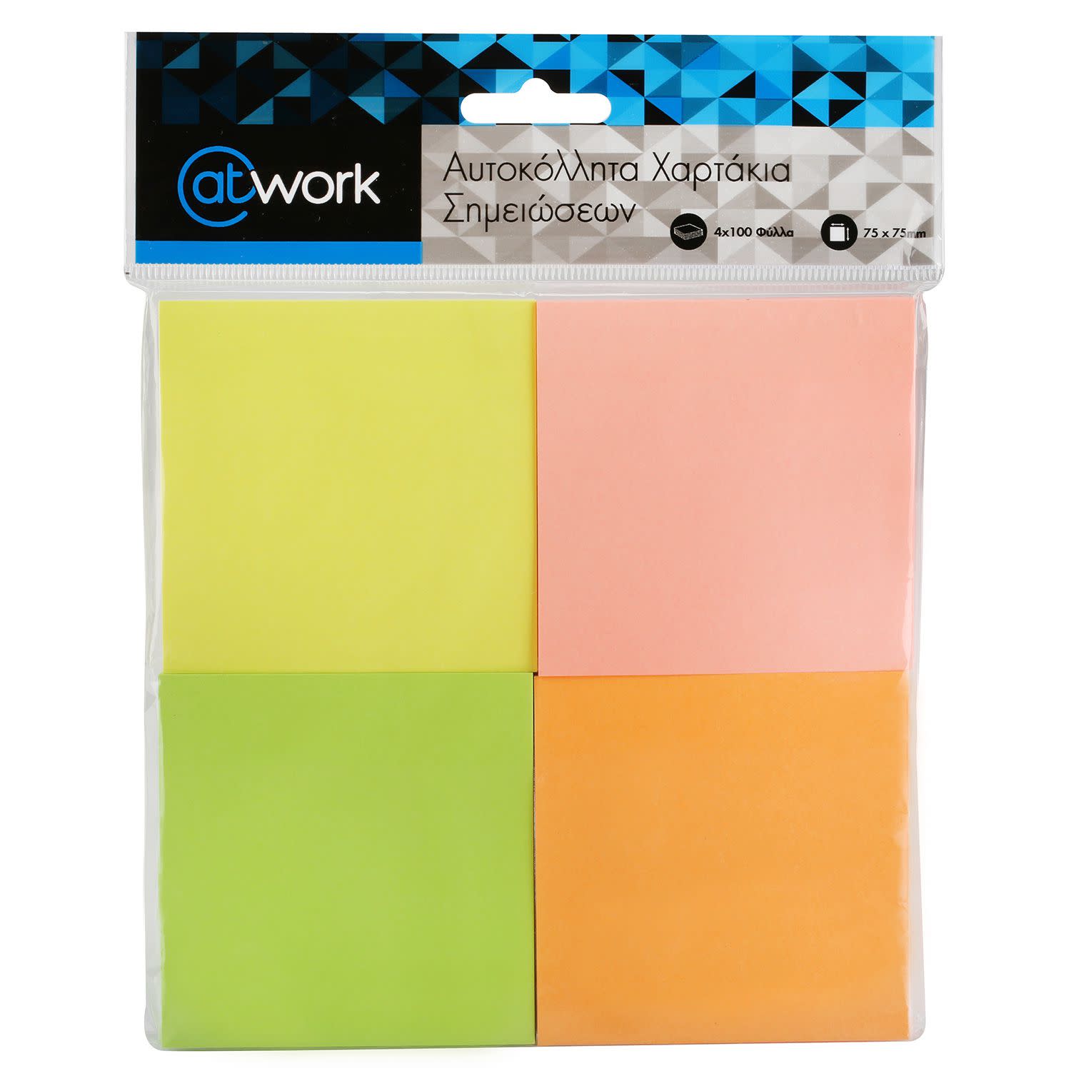 Εικόνα 1 του @Work Αυτοκόλλητα Χαρτάκια 75x75mm 400φύλλα