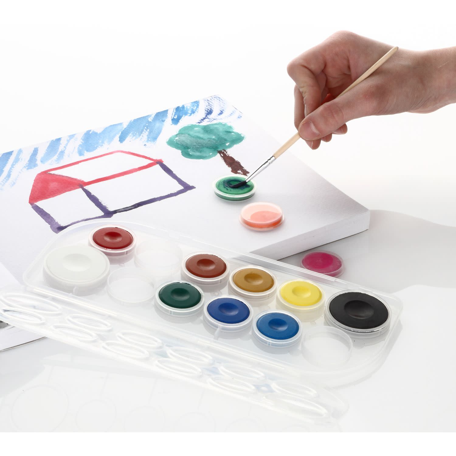 Εικόνα 6 του Goomby Σετ Νερομπογιές 12 Τεμ.