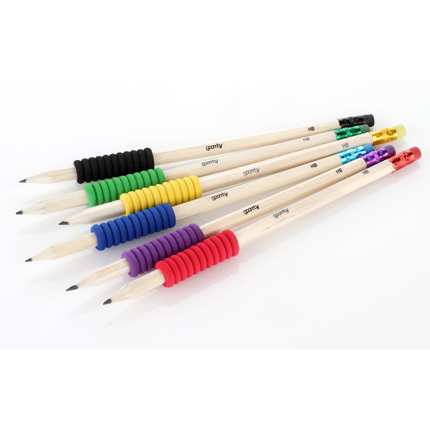 Εικόνα 3 του Goomby Μολύβια με Γόμα Soft Grip HB 6τεμ.