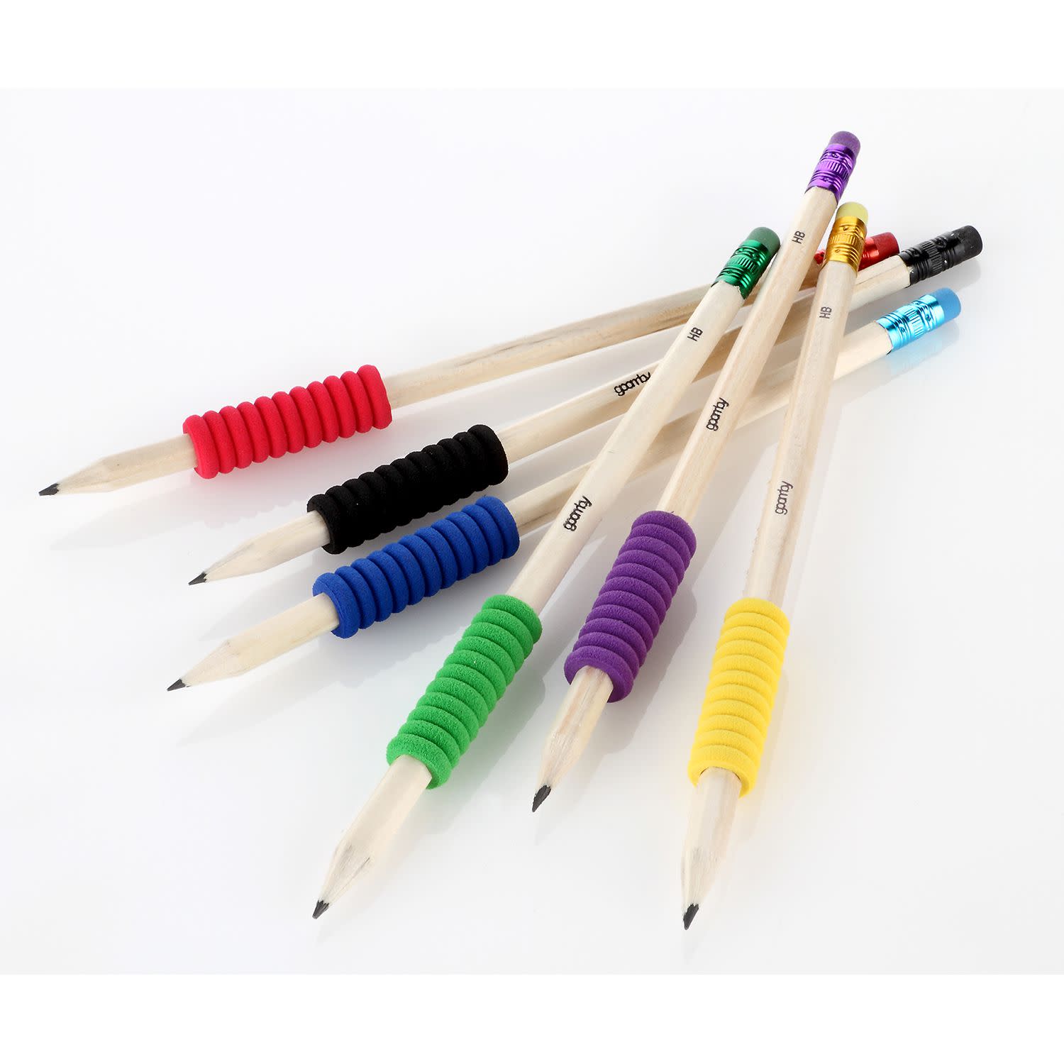 Εικόνα 4 του Goomby Μολύβια με Γόμα Soft Grip HB 6τεμ.