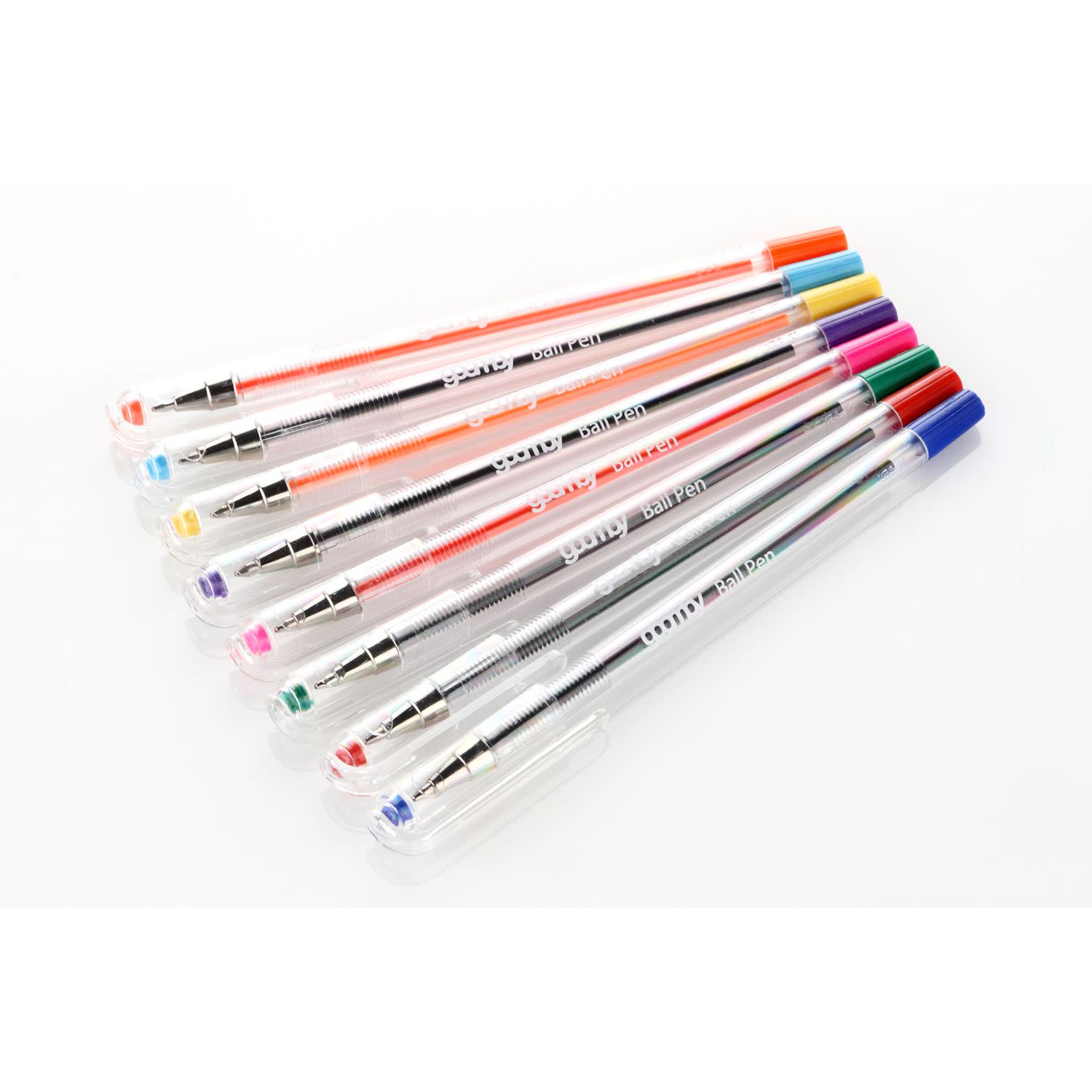 Κάνε κλικ για να δεις την εικόνα 4 του Goomby Στυλό Διαρκείας 8 Χρώματα Με Κλιπ & Πάχος Μύτης 1.0mm 8τεμ.